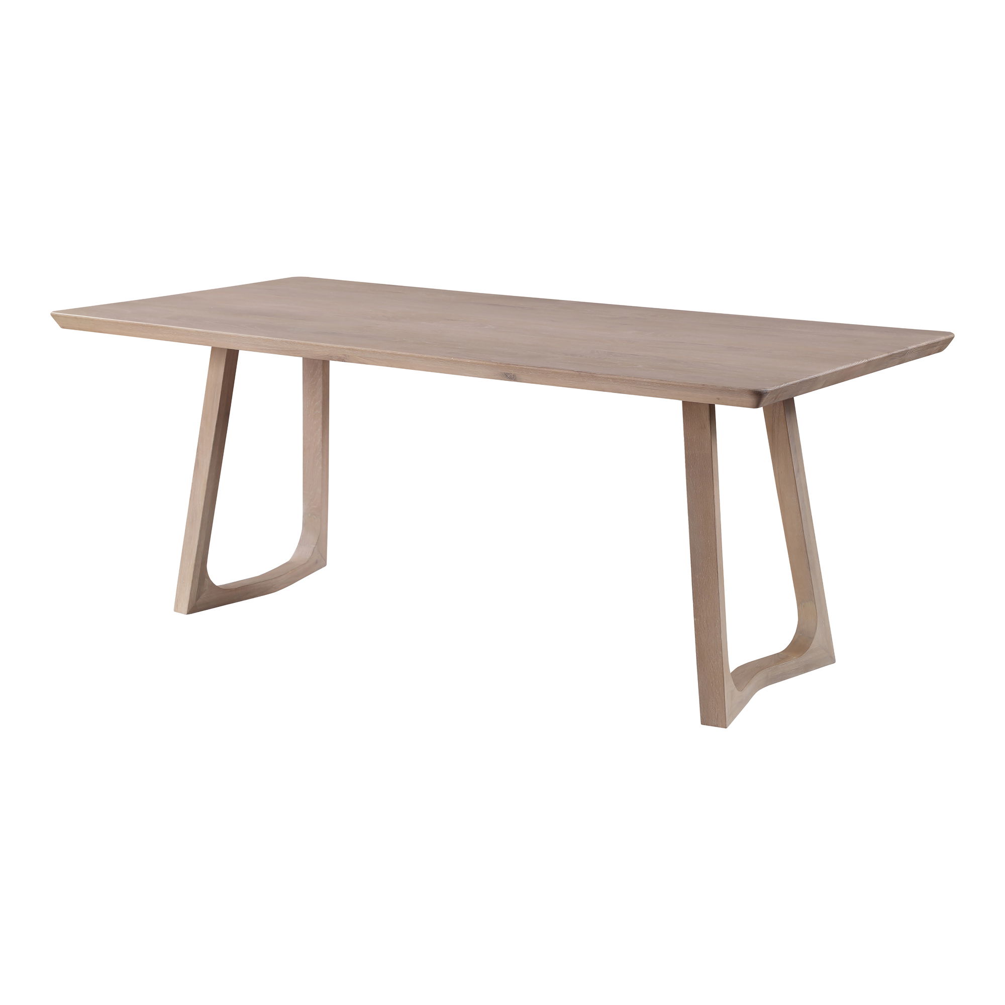 Silas Dining Table White Oak, by Moe's Home, 76" width x 29.5" height x 36" depth View 1