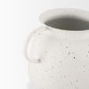 Treva Small White with Black Speckles Metal Vase thumbnail 8