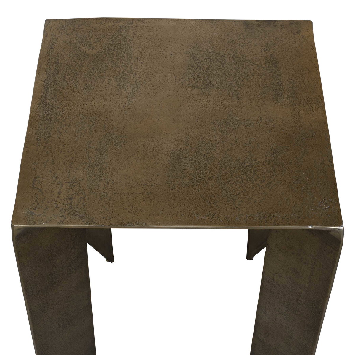 Reade Brass Outdoor Accent Table, Outdoor Table by Uttermost, 1'6" width x 1'10" height x 1'6" depth View 6