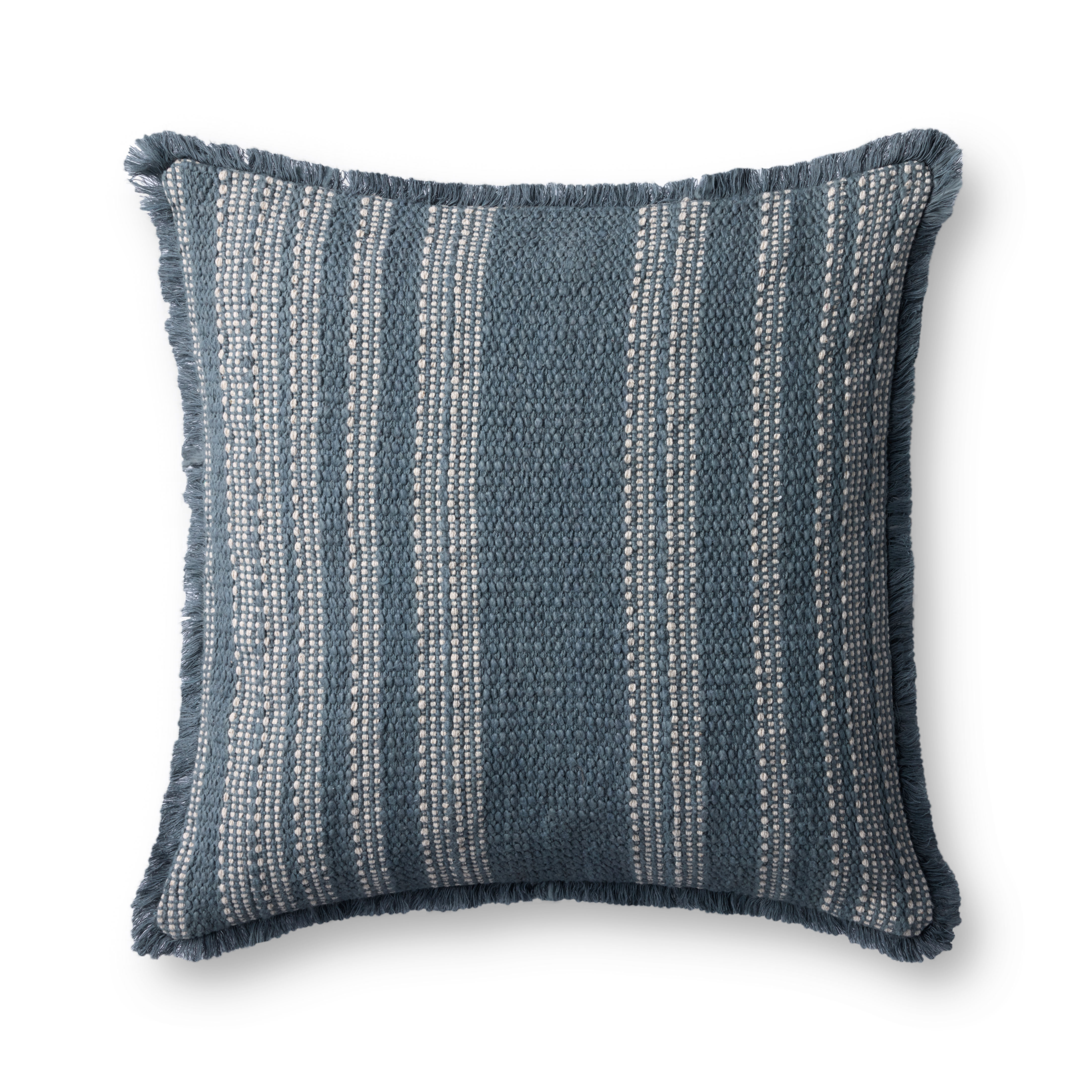Loloi Blue Pillow, Decorative Pillow, 20" length x 20" width