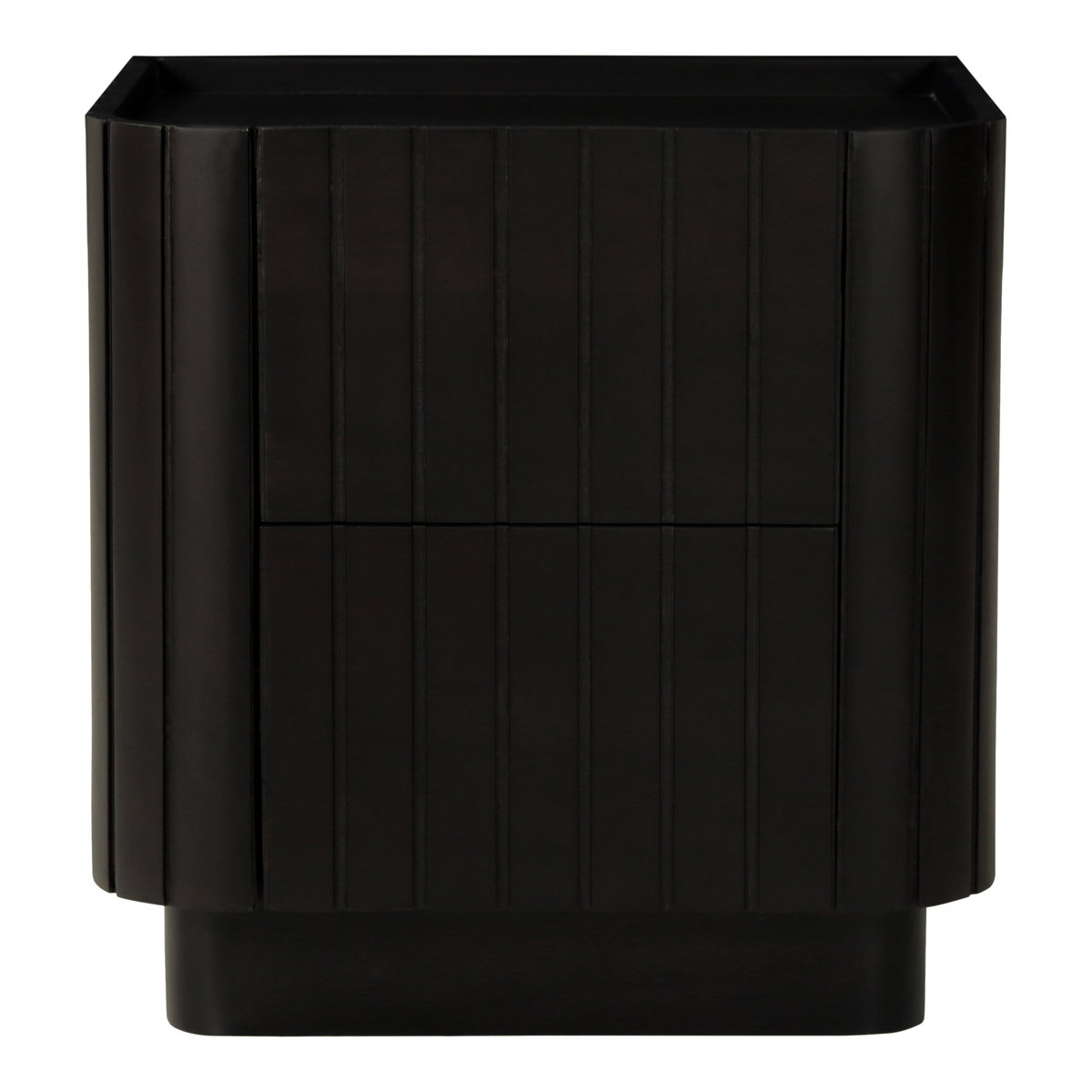 Povera Nightstand Black, by Moe's Home, 20" width x 20" height x 18" depth View 1