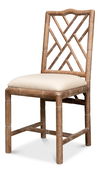 Brighton Bamboo Side Chair, Dining Chair by Sarreid, 17" length x 22" width x 39" height thumbnail 1