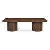 Hadley Coffee Table Warm Brown, by Moe's Home, 60" width x 16" height x 24" depth thumbnail 1