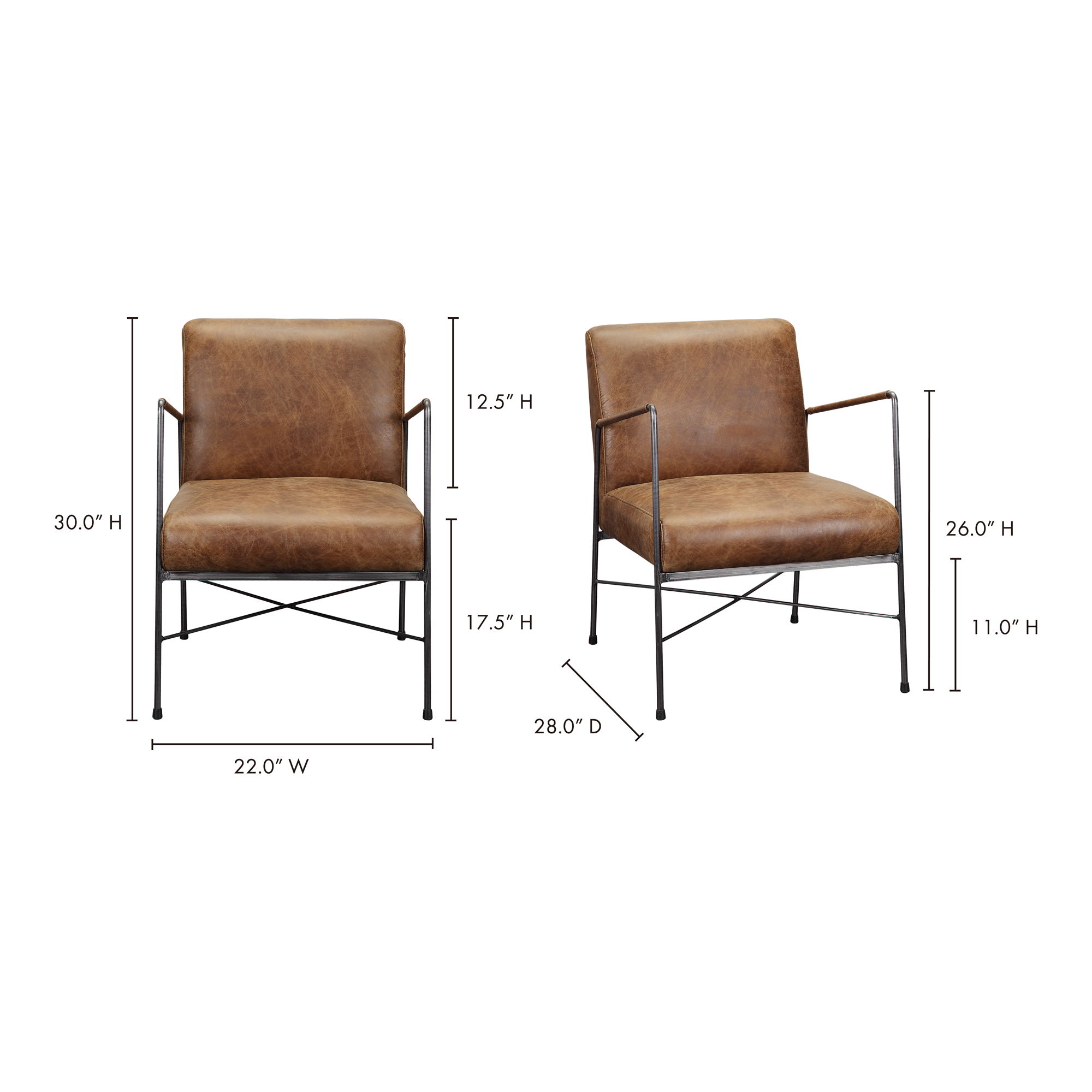 Dagwood Leather Armchair large image 