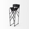 Direttore Backless 40.2in Seat Bar Stool | Black Leather with Black Iron, Counter & Bar Stool by Mercana, 19.3" length x 20" width x 40.2" height thumbnail 7