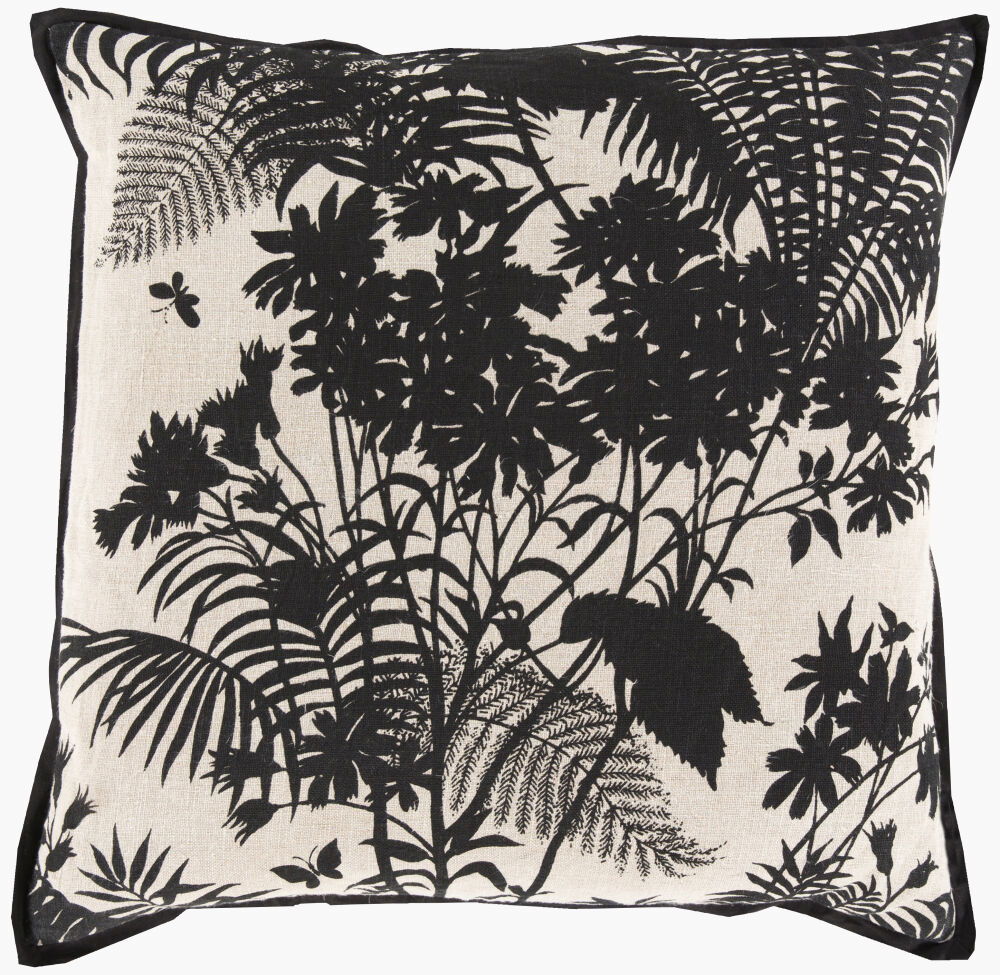 Shadow Floral Accent Pillow Down large image 