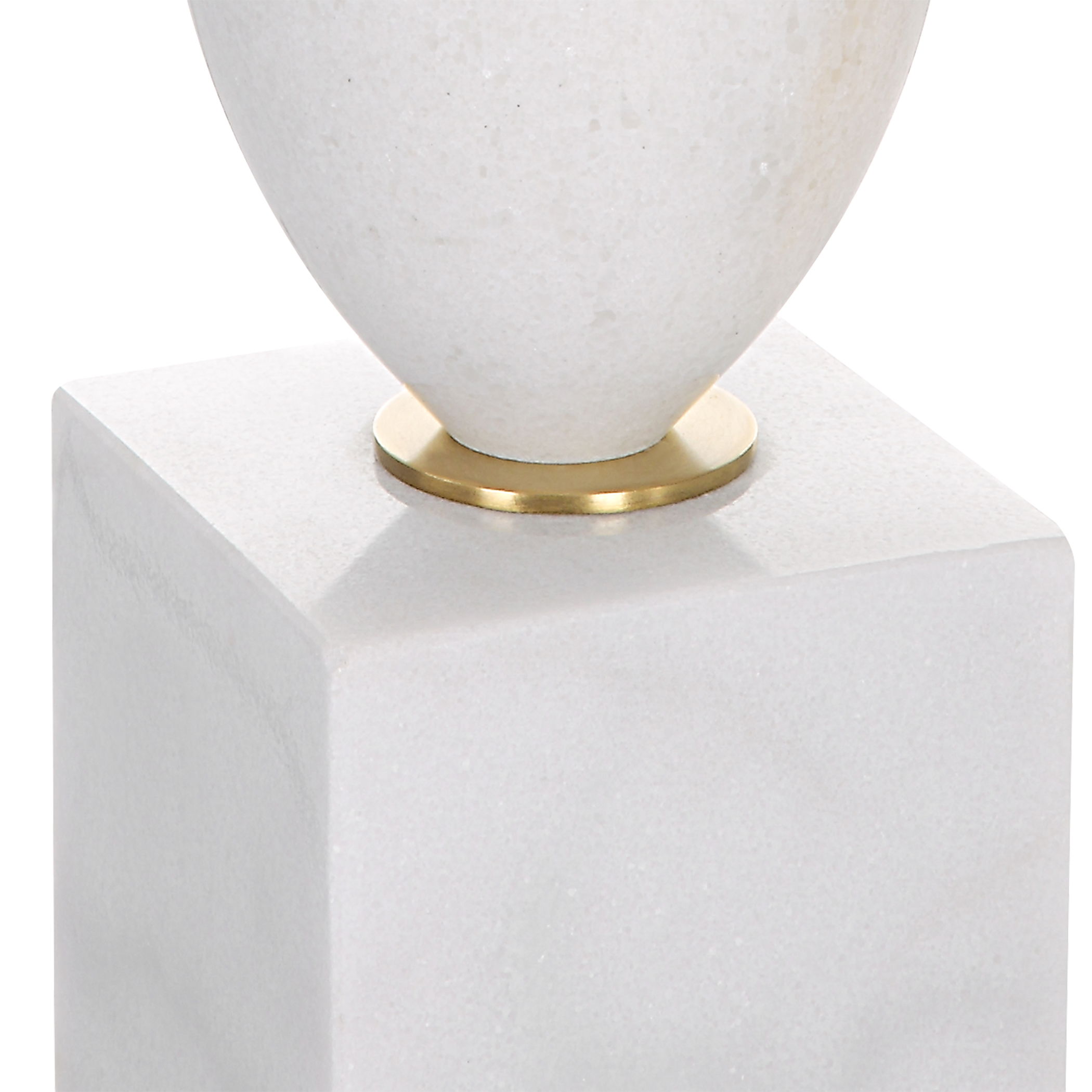 Regalia White Marble Table Lamp large image 