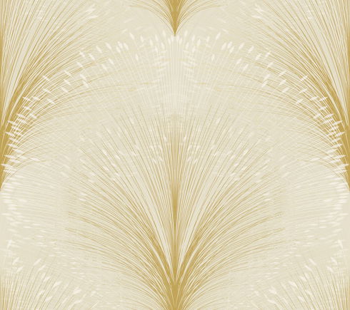 Papyrus Plume Beige Wallpaper