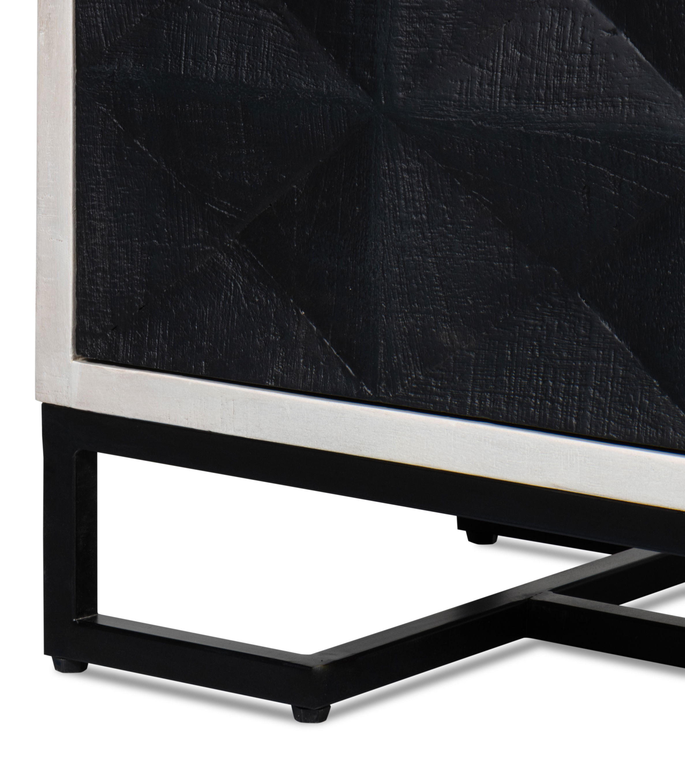 Asiger Four Door Sideboard, Cabinets & Sideboard by Sarreid, 72" length x 18" width x 34" height View 8