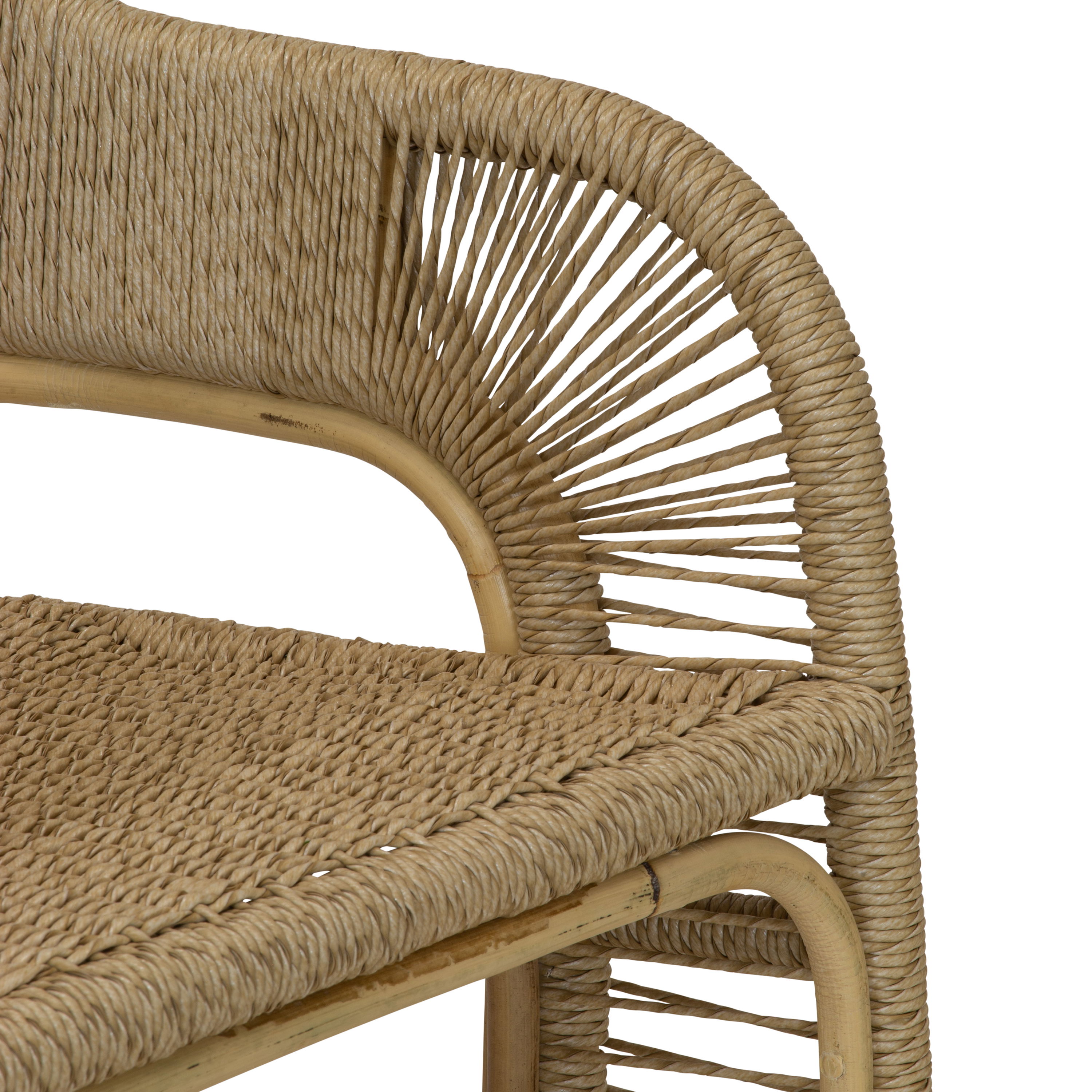 Glen Ellen Arm Chair in Natural, by Woven, 22.75" width x 30" height x 23.75" depth View 6