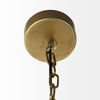 Capsa 17x29 Antique Gold and Silver Toned Metal Dome Pendant Light thumbnail 3