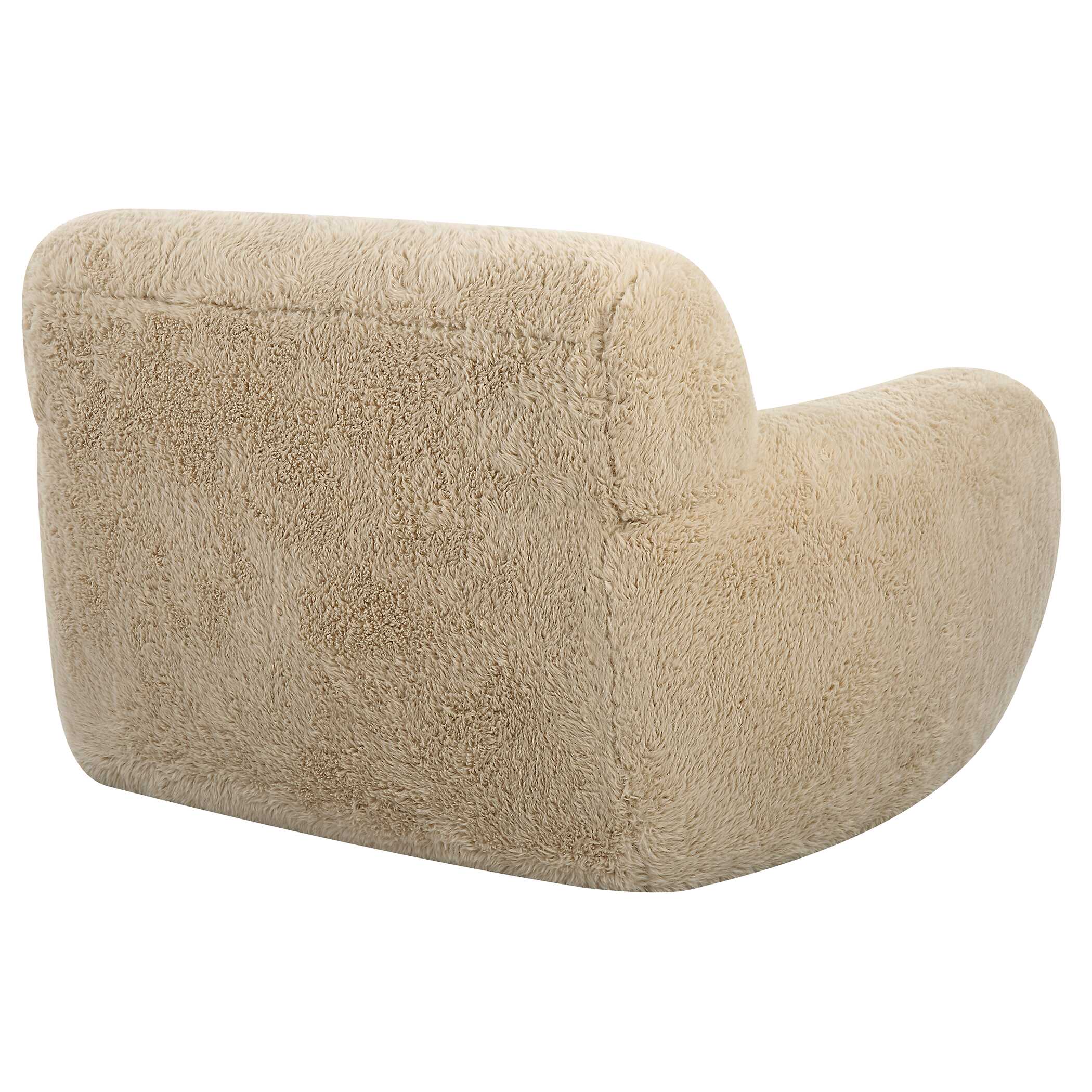 Abide Sheepskin Accent Chair, Furniture by Uttermost, 50" width x 31" height x 42" depth View 7