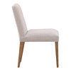 Larkin Dining Chair Set of 2 Taupe, by Dovetail, 20.5" width x 34.5" height x 26" depth thumbnail 3