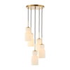 Vanier 5 Light Cluster Pendant, by Uttermost, 9.62" height x 14" diameter thumbnail 4