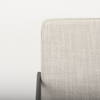 Stamford High-Back Dining Side Chair | Beige Linen with Black Metal, Dining Chair by Mercana, 25" length x 20.5" width x 36" height thumbnail 9