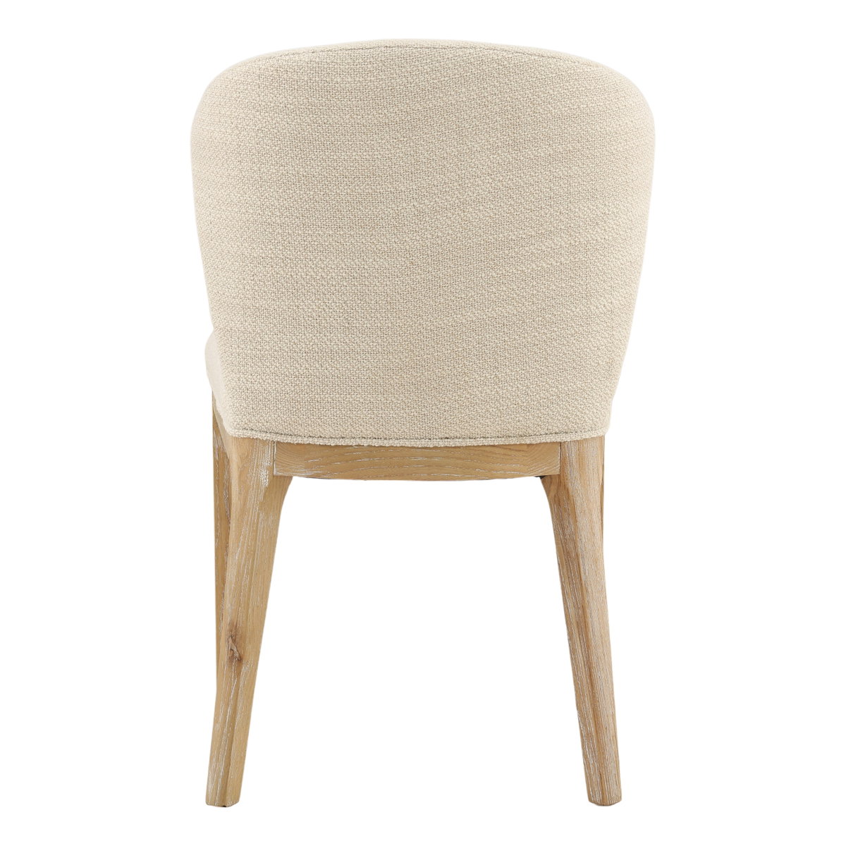 Kaelin Dining Chair Oatmeal, by Dovetail, 19" width x 34.5" height x 23" depth View 4
