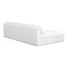 Miles Outdoor Modular 2 Piece White, Outdoor Furniture by Moe's Home, 9'6" width x 2'11.8" height x 5'5" depth thumbnail 3
