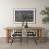 Stetson 84' Rectangular Natural Brown Wood Dining Table, by Mercana, 84" length x 39" width x 30" height thumbnail 2