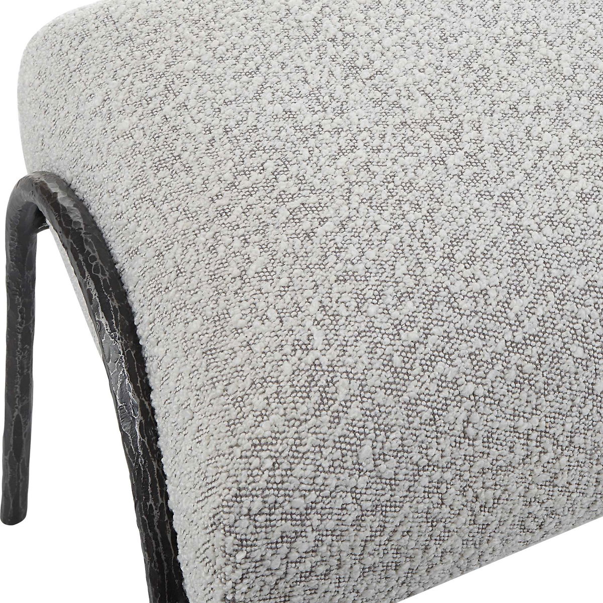 Jacobsen Modern Gray Bench, Benche by Uttermost, 56" width x 20" height x 19" depth View 7