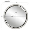 GRANADA ROUND MIRROR, by Uttermost, 42" width x 42" height x 2" depth thumbnail 3