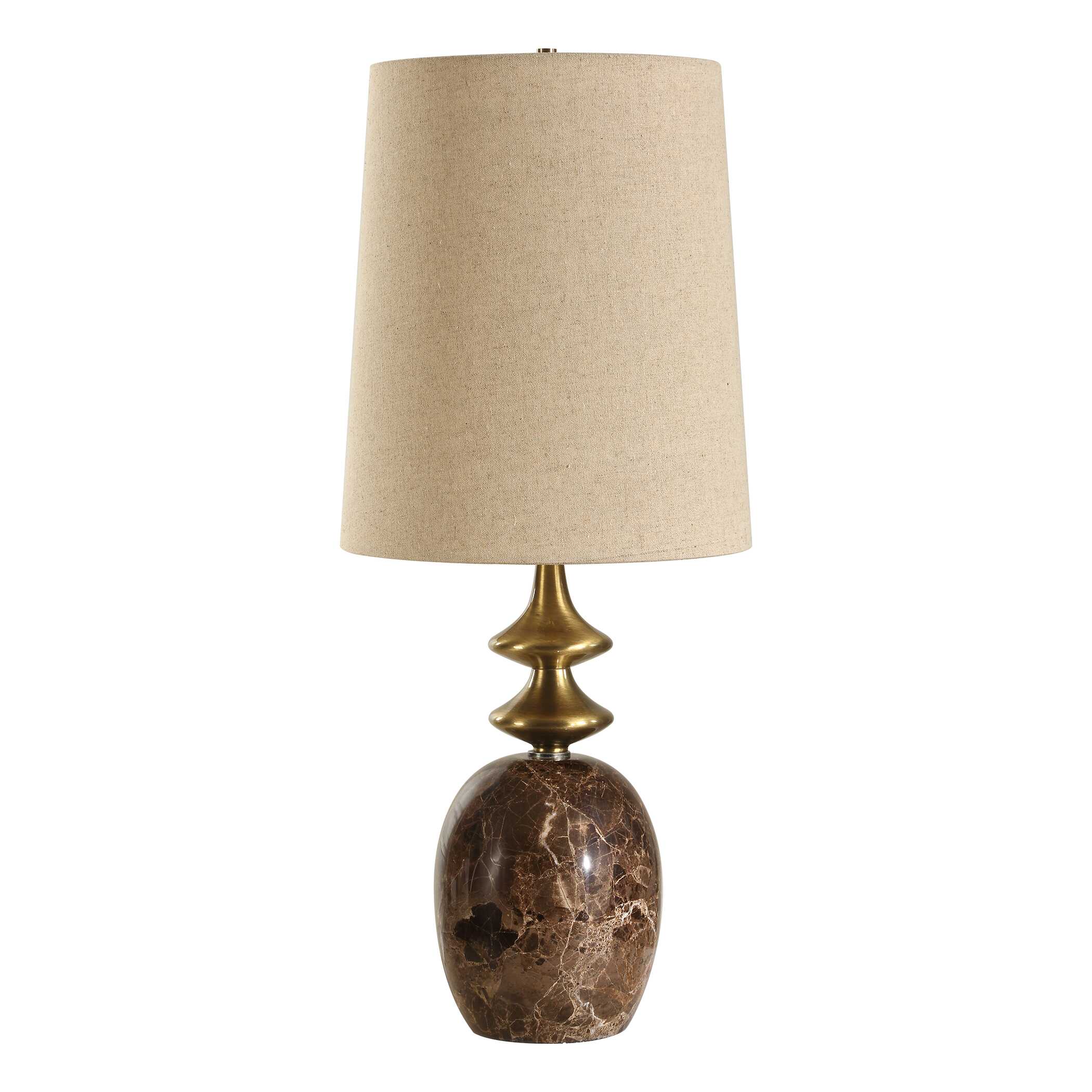 Percy Brown Marble Buffet Lamp large image 