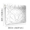 Geo Diamond Black Wallpaper, by York Wall, 33' length x 1'8.5" width x 0.02" depth thumbnail 7