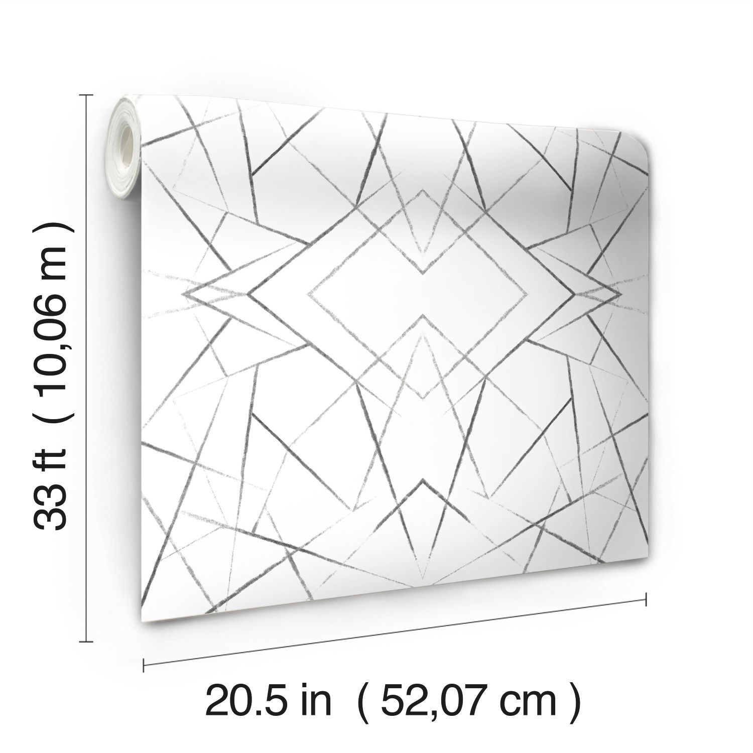 Geo Diamond Black Wallpaper large image 