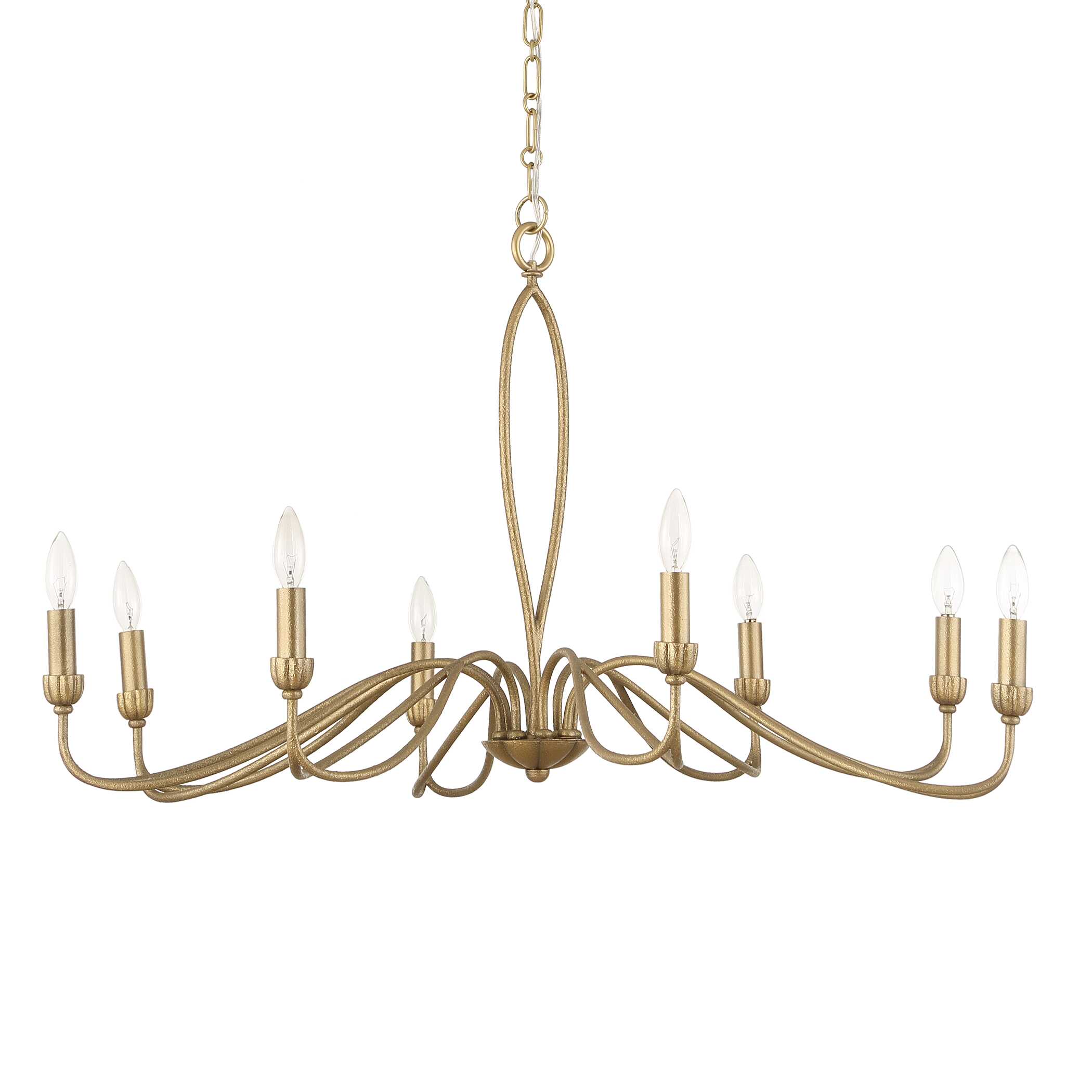 Corella 8 Light Chandelier, Ceiling Light by Uttermost, 23" height x 40" diameter View 3