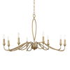 Corella 8 Light Chandelier, Ceiling Light by Uttermost, 23" height x 40" diameter thumbnail 3