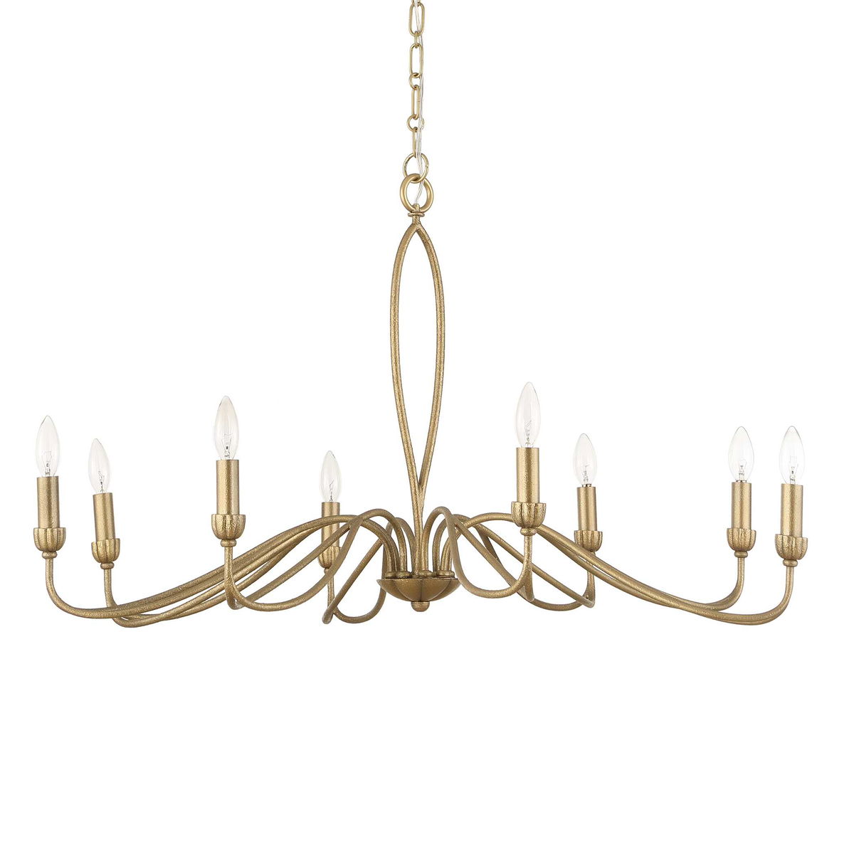 Corella 8 Light Chandelier, Pendant by Uttermost, 23" height x 40" diameter View 3