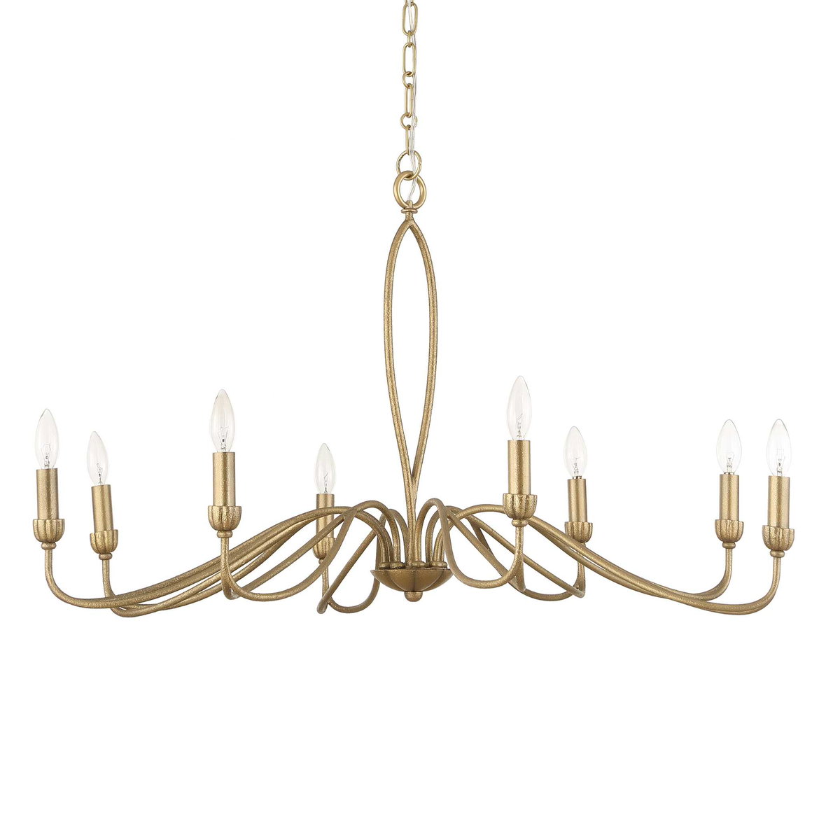 Corella 8 Light Chandelier, Pendant by Uttermost, 23" height x 40" diameter View 3