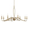 Corella 8 Light Chandelier, Pendant by Uttermost, 23" height x 40" diameter thumbnail 3
