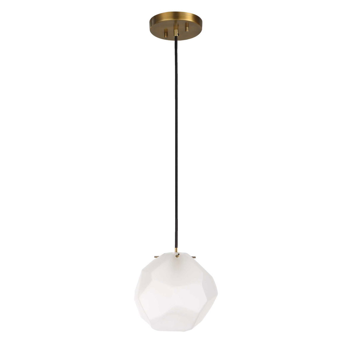 Geodesic 1 Light Mini Pendant, by Uttermost, 8.25" width x 8.25" height x 8" diameter x 6.87" depth View 3