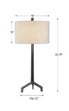 Ivor Cast Iron Lamp, Table Lamp by Uttermost, 16" width x 33.75" height x 16" depth thumbnail 3