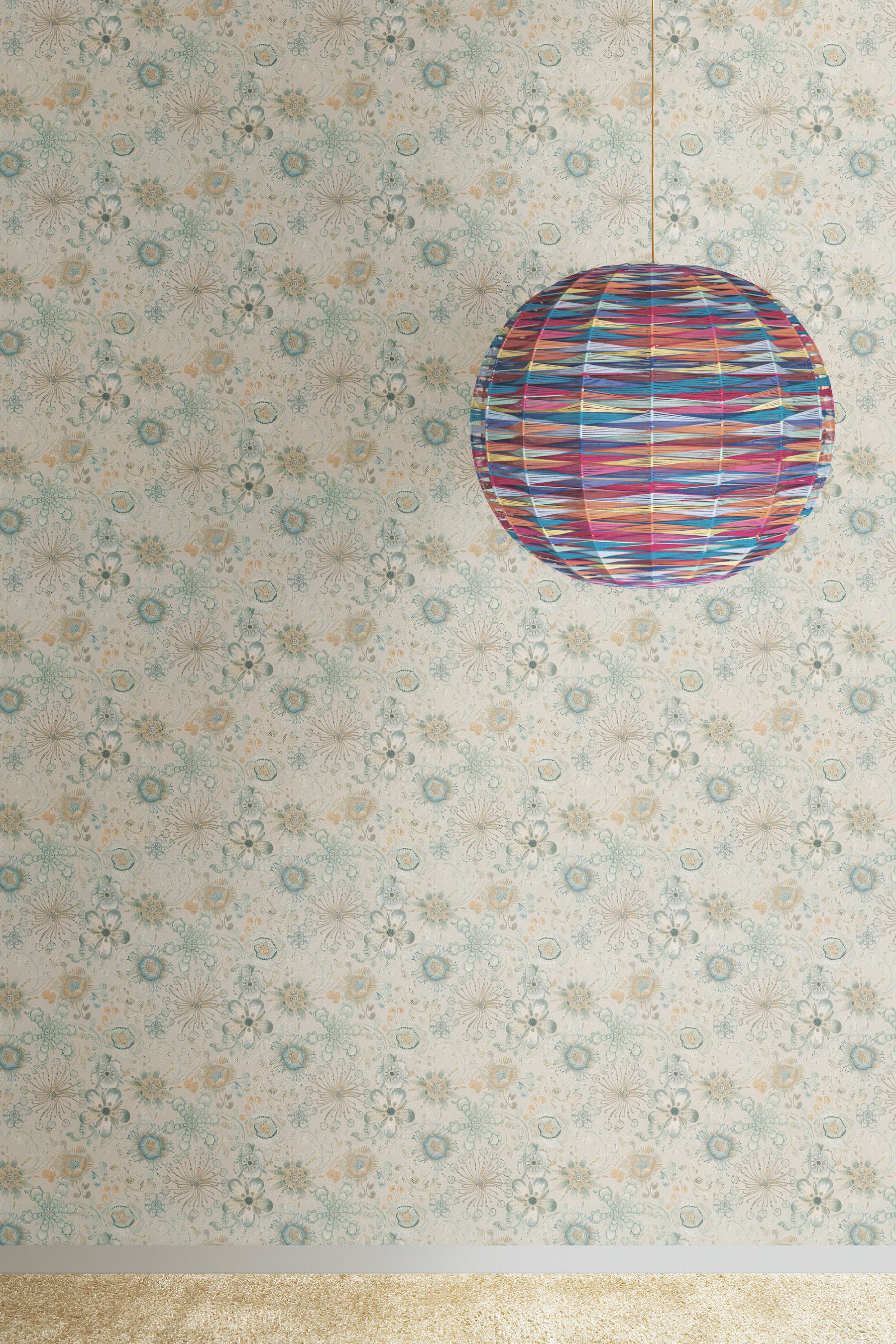Magic Garden Neutral Wallpaper large image 