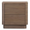 Round Off Tall Nightstand Walnut Brown, by Moe's Home, 20" width x 20" height x 15" depth thumbnail 1