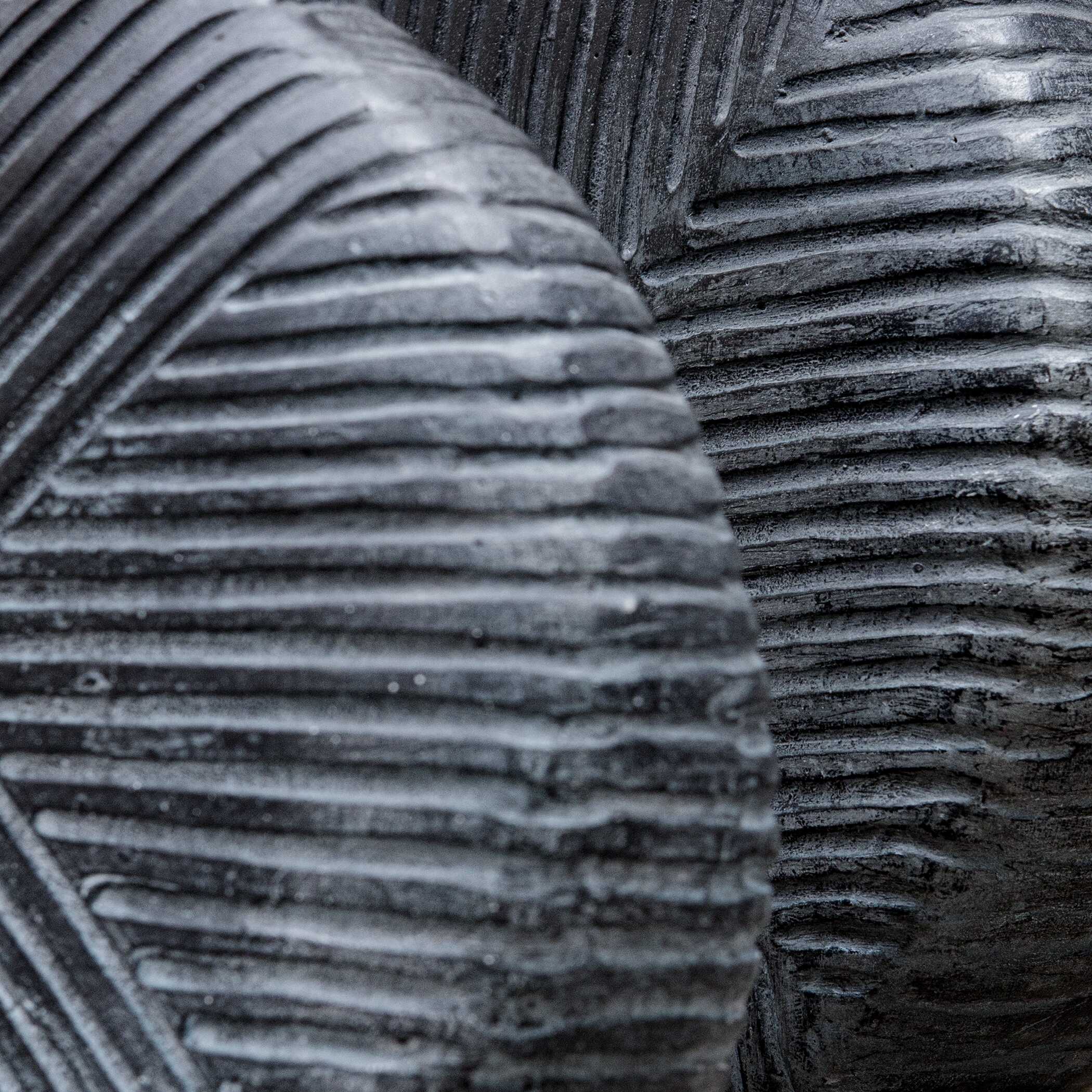 Viewpoint Aged Black Vases Set/2, Decorative by Uttermost, 13.5" width x 15.5" height x 4.5" depth View 4