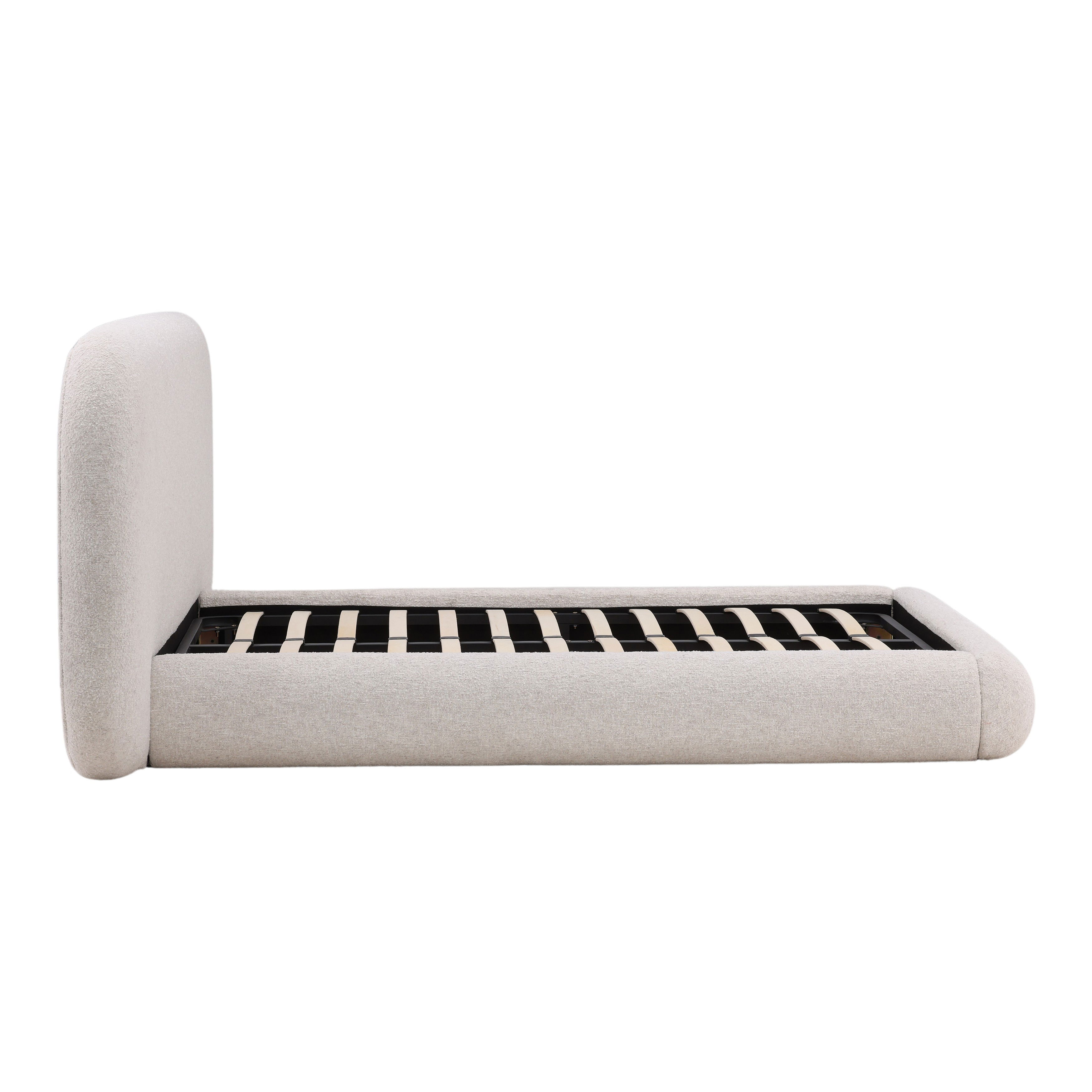 Ringo Bed Queen Cream large image 
