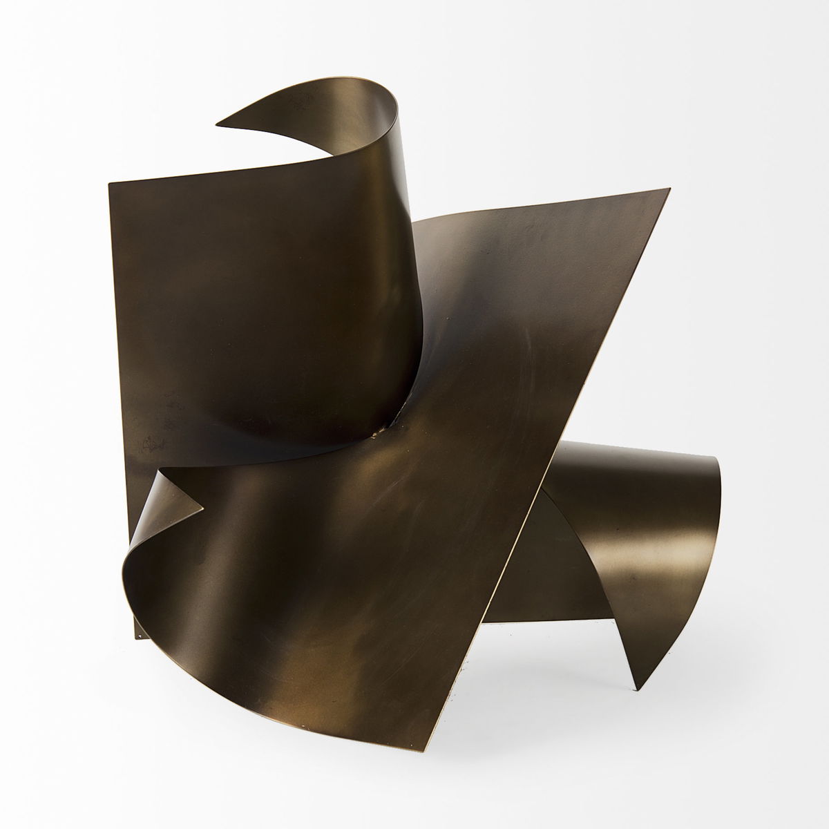 Francesca  Antique Gold Metal Sculptural Decorative Object, by Mercana, 18.11" length x 18.11" width x 18.11" height View 6