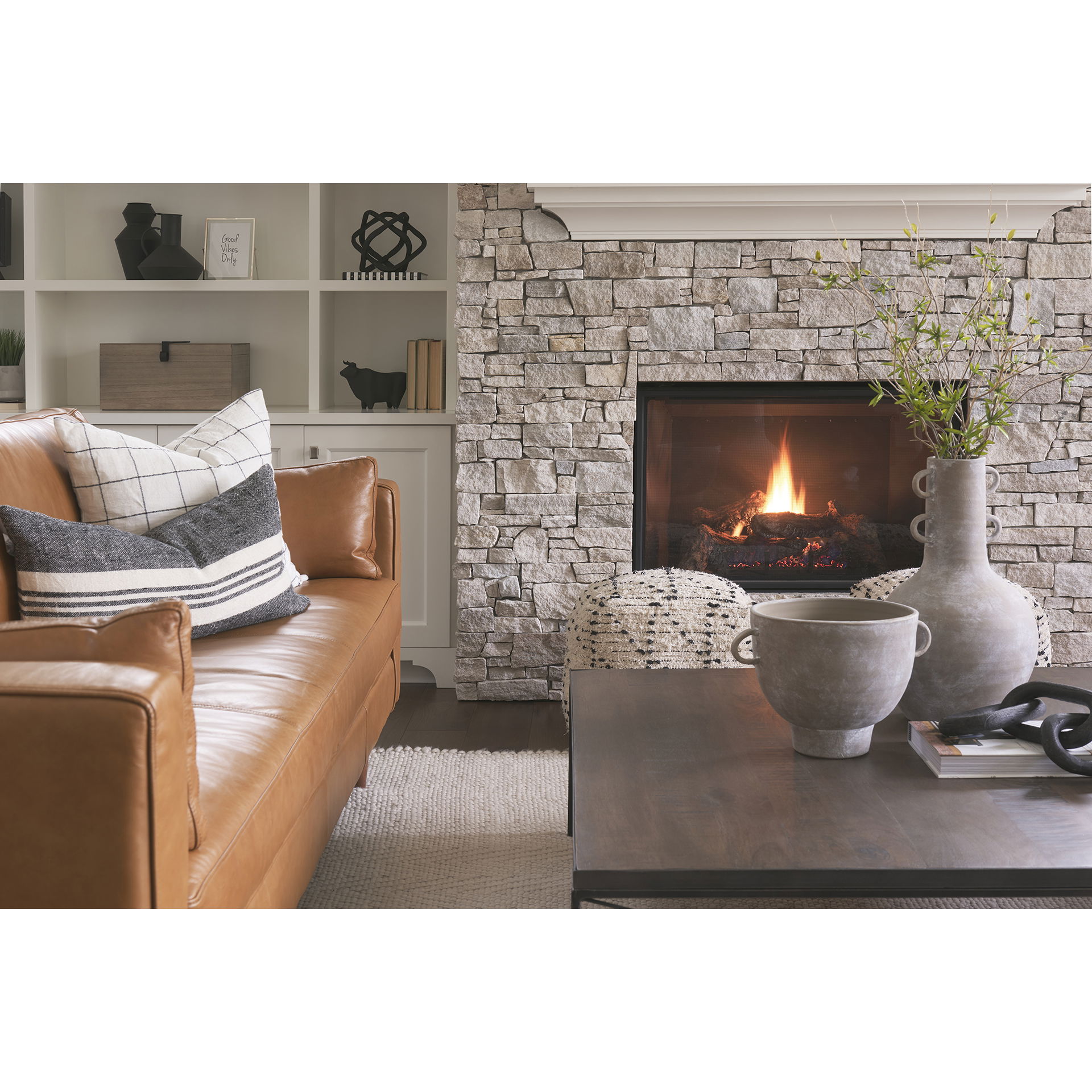 Sherry Rustic Brown Tall Neck Ceramic Vase, by Mercana, 11.42" length x 11.42" width x 19.29" height View 4