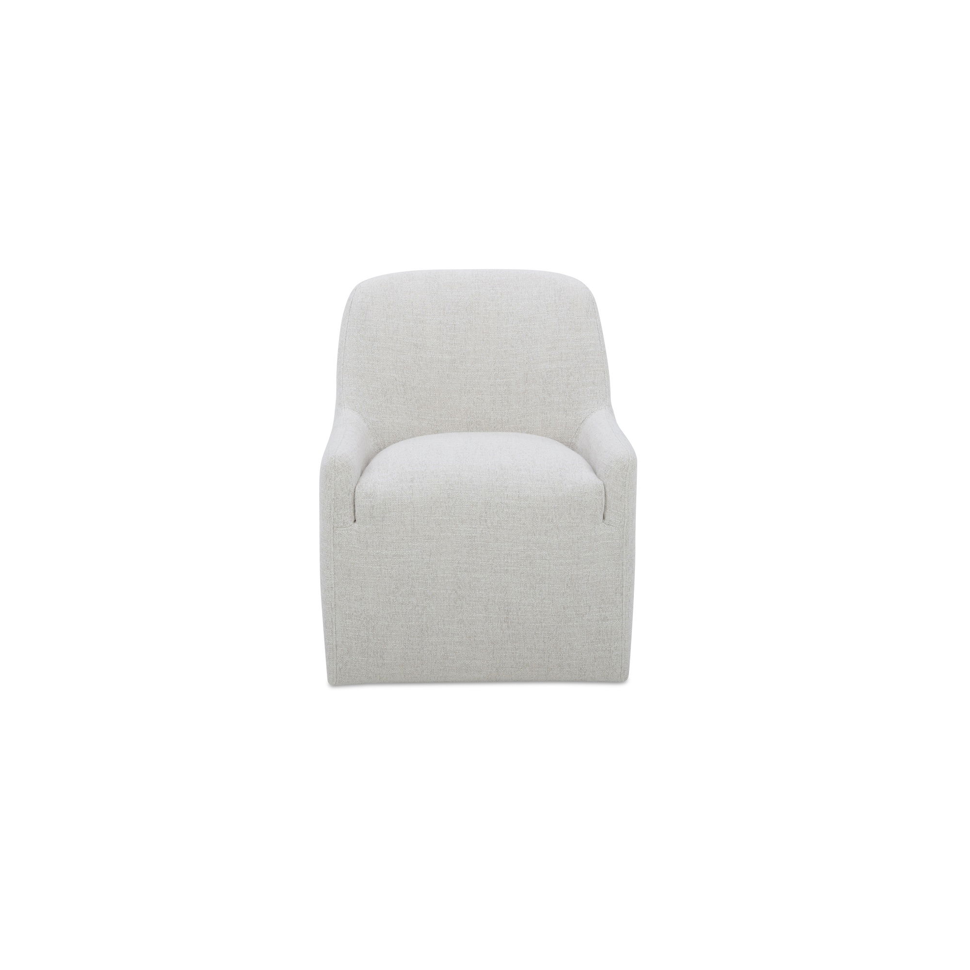 Maisie Rolling Dining Chair Flecked Oat, by Moe's Home, 26" width x 32.25" height x 26.5" depth View 1