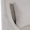Coley White Linen Armless Chair, Accent Chair by Uttermost, 23" width x 39.5" height x 25" depth thumbnail 7