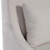 Coley White Linen Armless Chair thumbnail 6