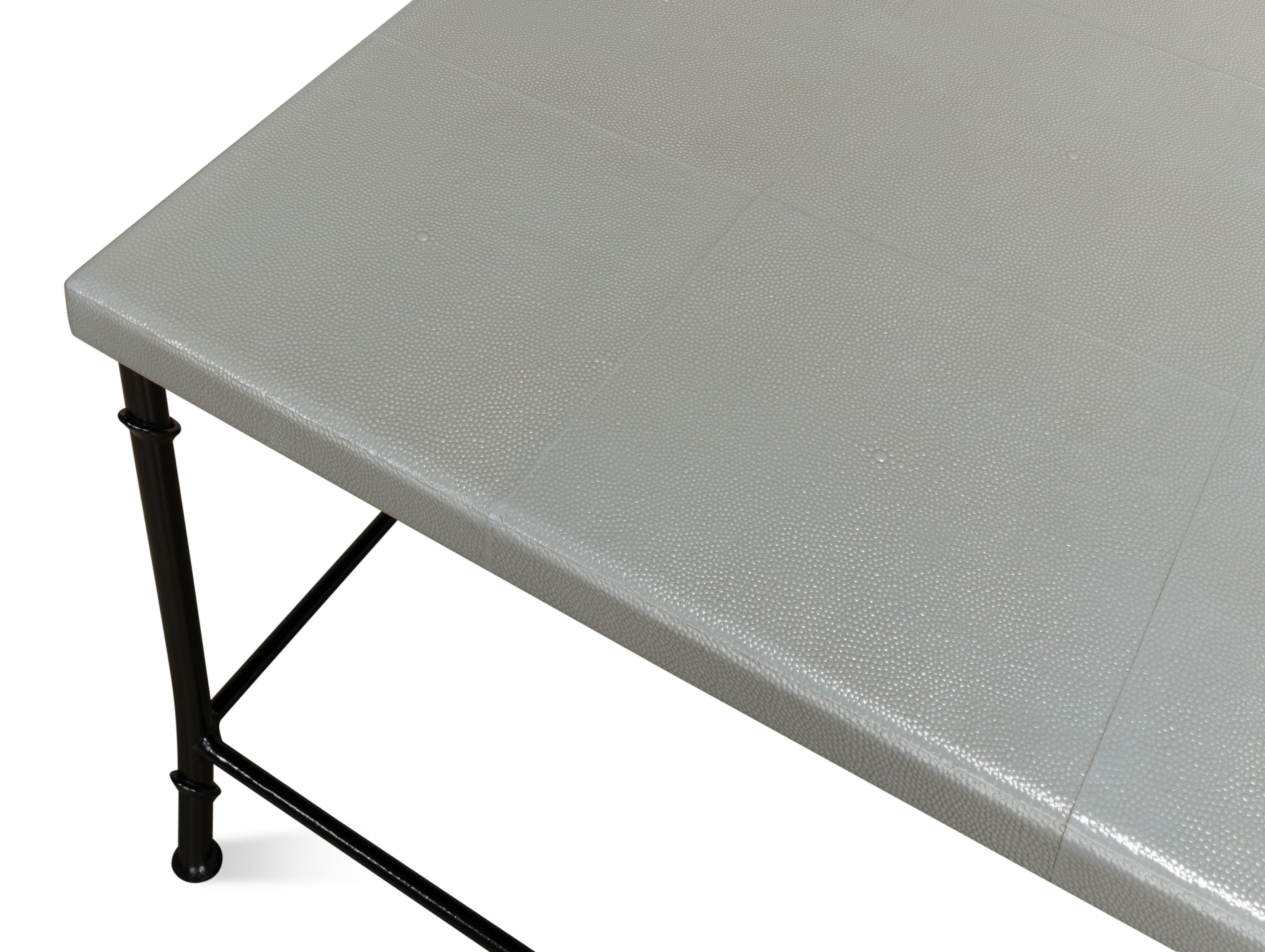 Shagreen Square Coffee Table, Storm Grey large image 