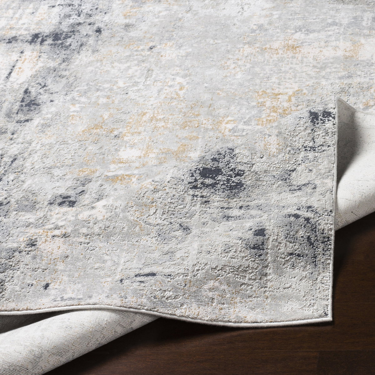 Paoli Gray Abstract 5 X 7.5 Rug, by Uttermost, 5'3" width x 7'3" height x 1" depth View 5