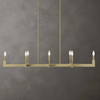 Cordoba 8 Light Linear Chandelier, Pendant by Uttermost, 51.5" width x 8.5" height x 14.25" depth thumbnail 2