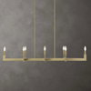 Cordoba 8 Light Linear Chandelier, Pendant by Uttermost, 51.5" width x 8.5" height x 14.25" depth thumbnail 2