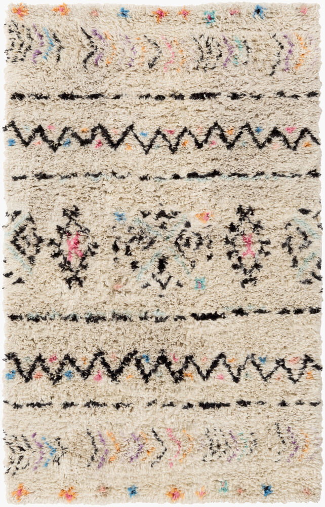 Riad Handmade Rug, by Surya, 9' length x 6' width