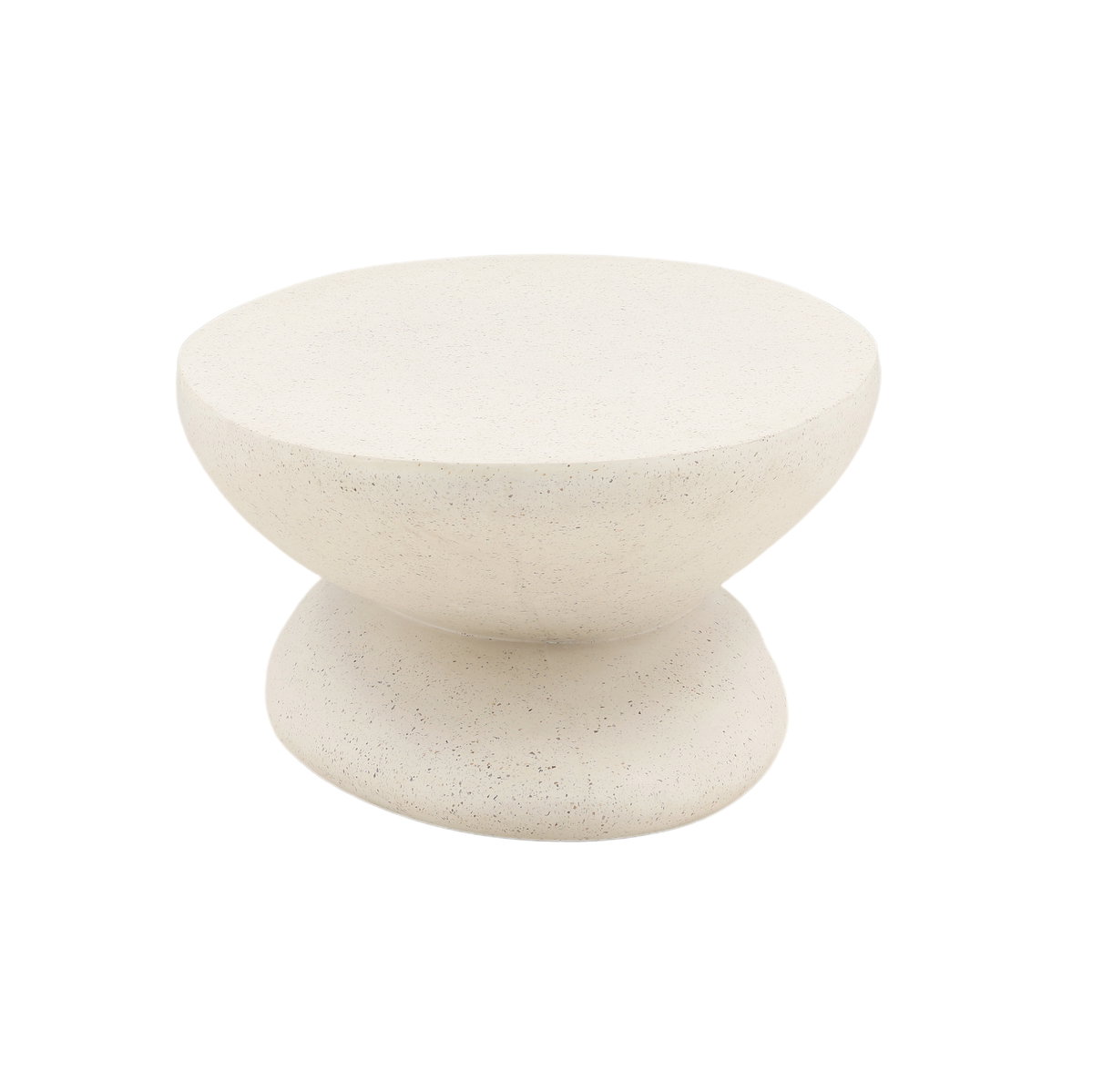 Jaela Coffee Table Ivory, by Dovetail, 53" width x 15.7" height x 27.7" depth View 3