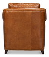 Vandike Arm Chair  Cuba Brown, by Sarreid, 3'2" length x 2'11" width x 3'2" height thumbnail 10